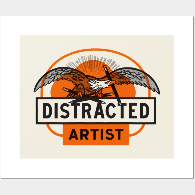 Distracted Artist Wall Art by sombreroinc